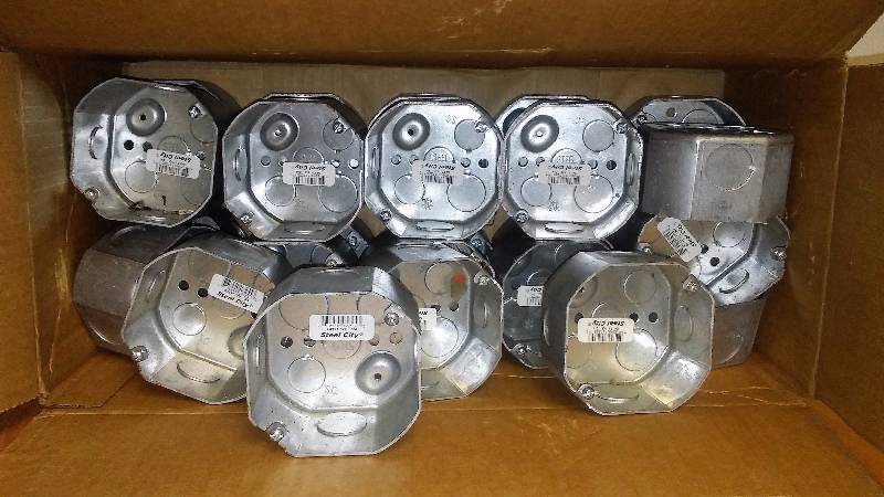 lot 165 image: Galvanized Junction Boxes (Approx. 20)
