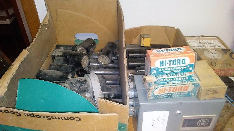 lot 166 image: Allen Bradley Electrical Box and Capacitors