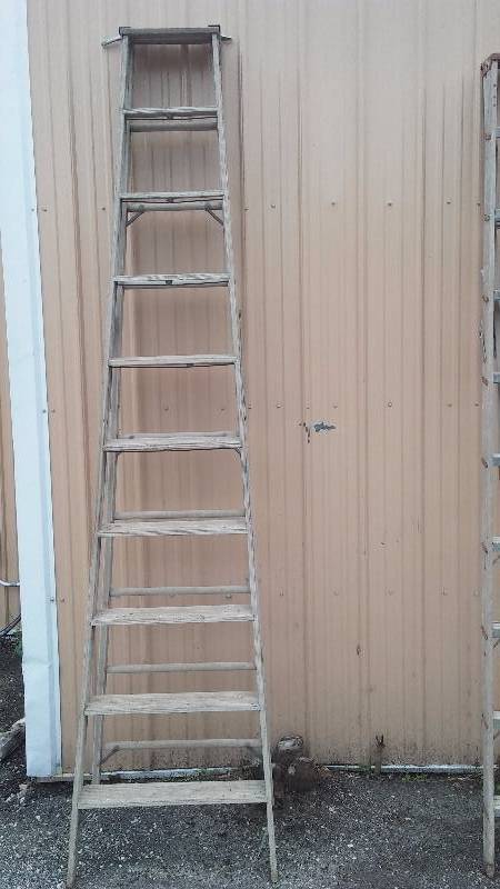 lot 191 image: 10 ft. Ladder Wood