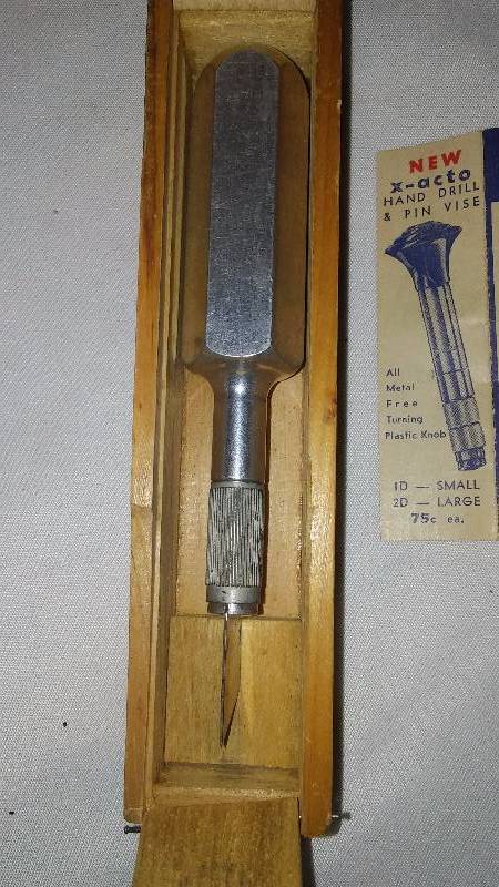 lot 93 image: X-acto Mat Knife in original wood crate box