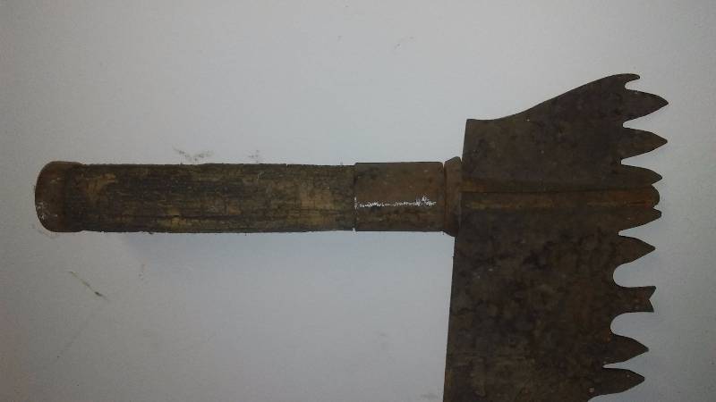 lot 143 image: Vintage 2 man Saw, one handle, 60 in.