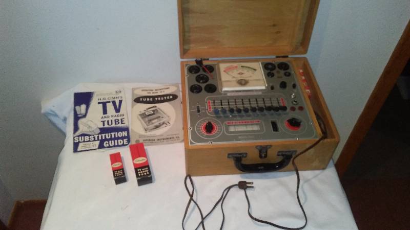 lot 106 image: Tube Tester by Superior Instruments Company