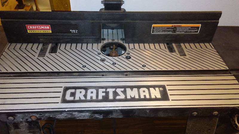 lot 1 image: Craftsman Table Router