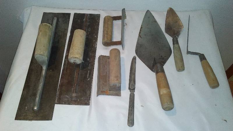 lot 170 image: Professional Grade Tools including Cement Finishing Tools (8) Good Condition