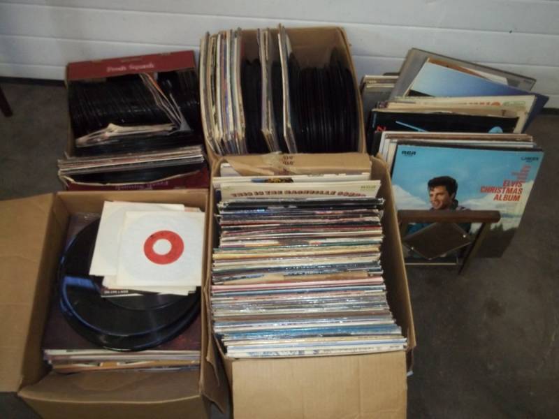 lot 178 image: Large lot of Records includes 33s and 45s and also includes Battle Lake local Connie Lee Stitch