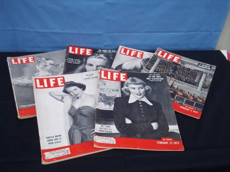 lot 25 image: Vintage Life Magazine 1950s