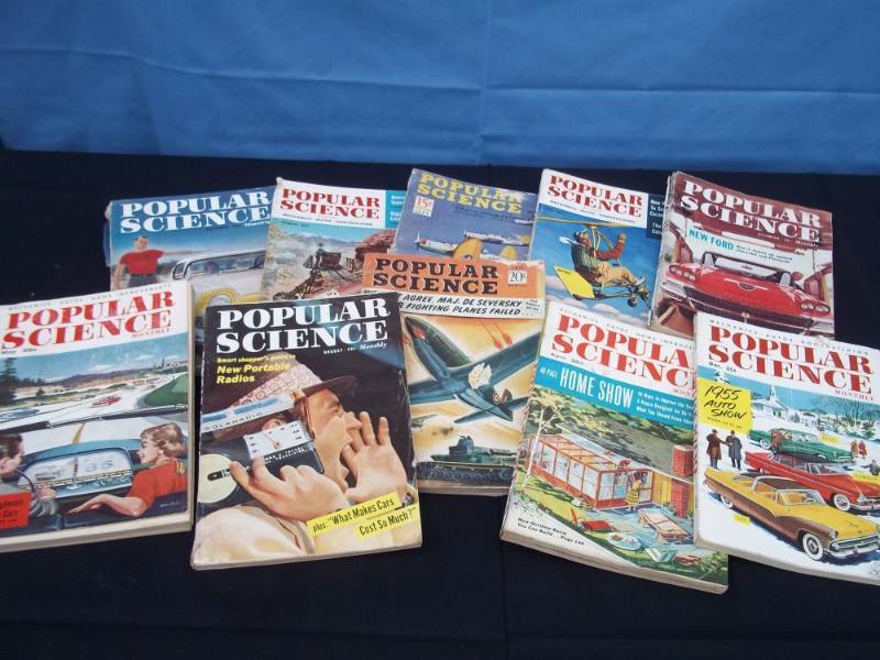 lot 26 image: Lot of 10 Popular Science Magazines 1940s & 50s