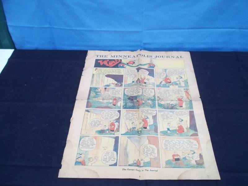 lot 29 image: 1926 The Grumps Newspaper Comic backside MR & Mrs