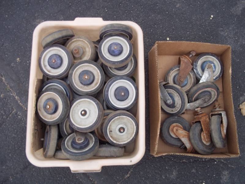 lot 40 image: Lot of Casters and Cart Wheels