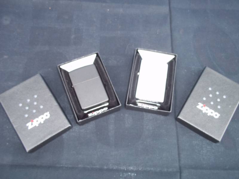 lot 61 image: 2 Never fired zippo lighters in boxes