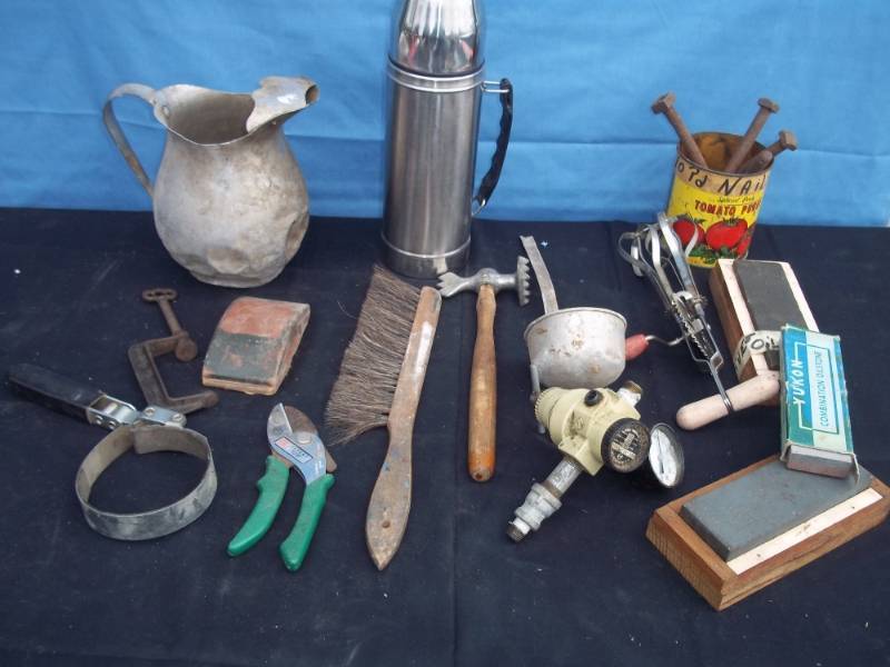lot 107 image: Vintage Tools and Kitchen Utensils