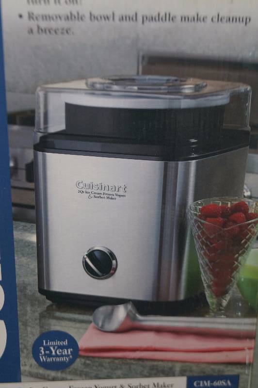 lot 50 image: Ice CreamFrozen YogurtSorbet Maker