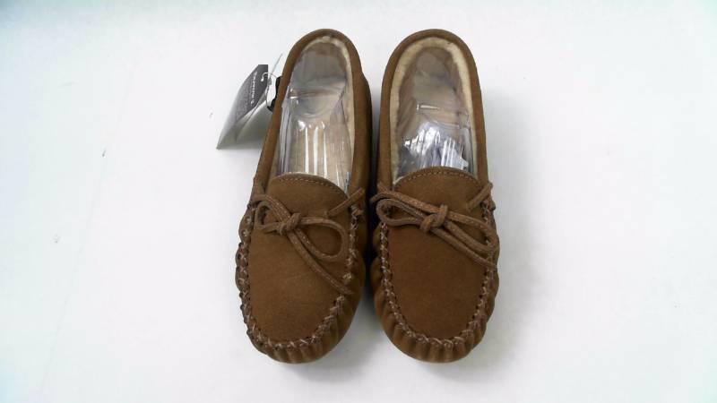 Womens Bearpaw WM Ashlynn Slipper  Slippers  Moccasins  Moccasin Hickory - Size 8