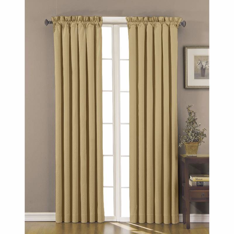 Lot of 3 Curtains - Eclipse Canova 42x84 Panel Gold & Westmont Fretwork Spice  50 x 63 & VENICE 100 X 63 PANEL