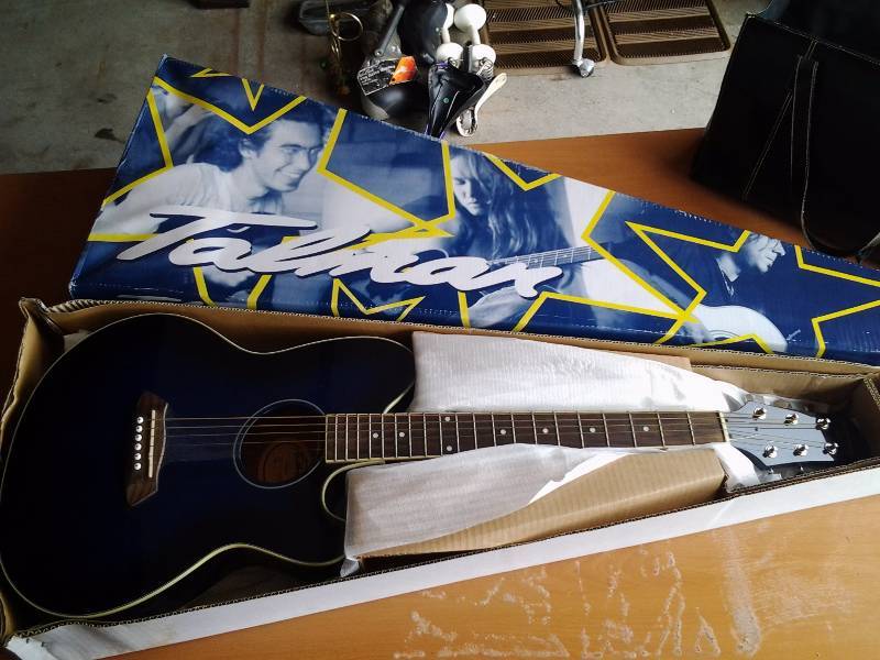lot 1 image: Talman Ibanez Acoustic Guitar Inter City, Model # TCY10TBS1203, Seriel # SQ04070931, With Original Box