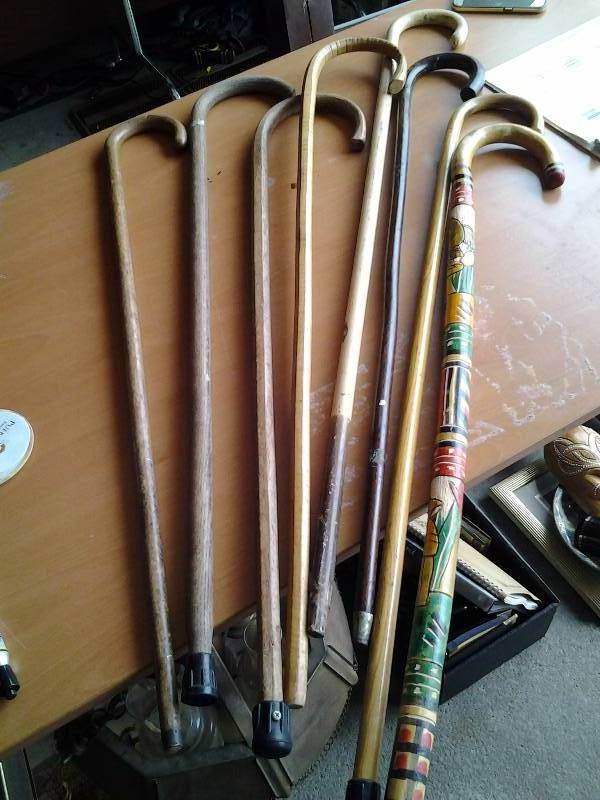 lot 48 image: Collection Of Wooden Canes