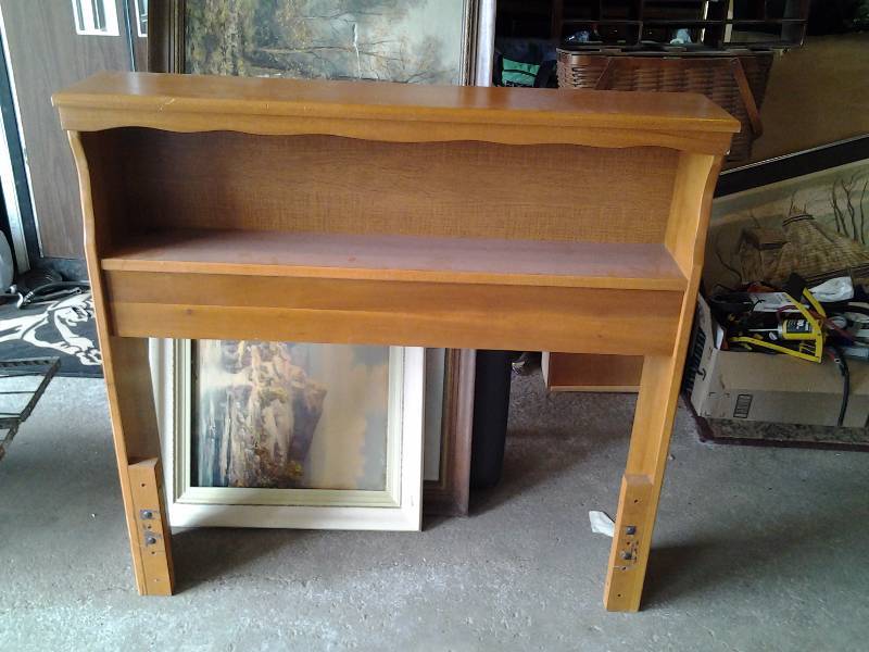 lot 72 image: Twin Size Book Case Head Board