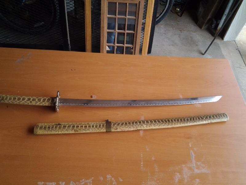 lot 105 image: 36 Inch Sword With Sheath