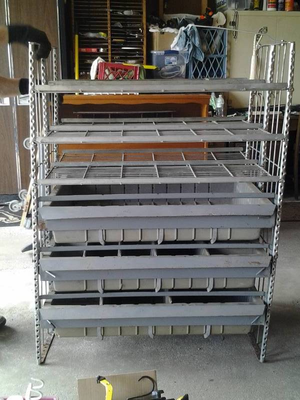 lot 106 image: 38 Inches Wide x 25 Inches Deep x 50 Inches Tall Truck Tool Box Shelf-Organizer