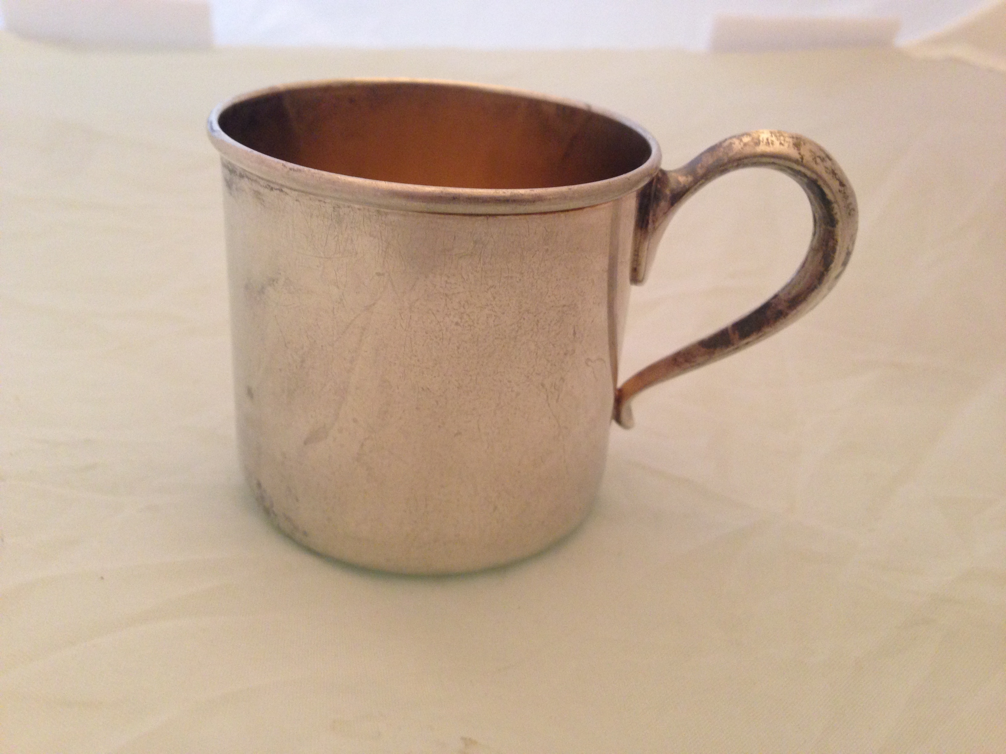 lot 29 image: Sterling Silver Baby Cup Mug