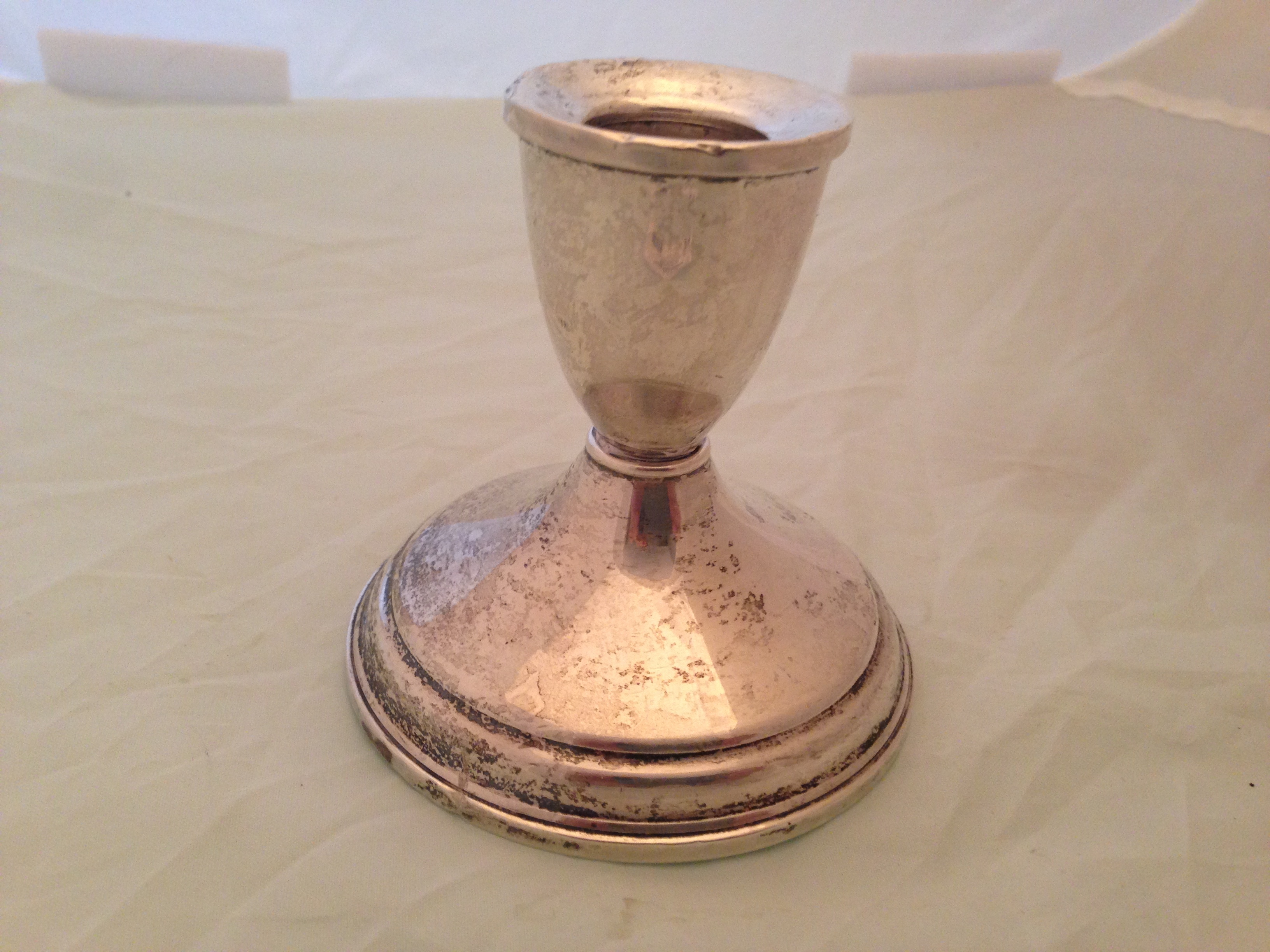 lot 31 image: Sterling Silver Candle Holder