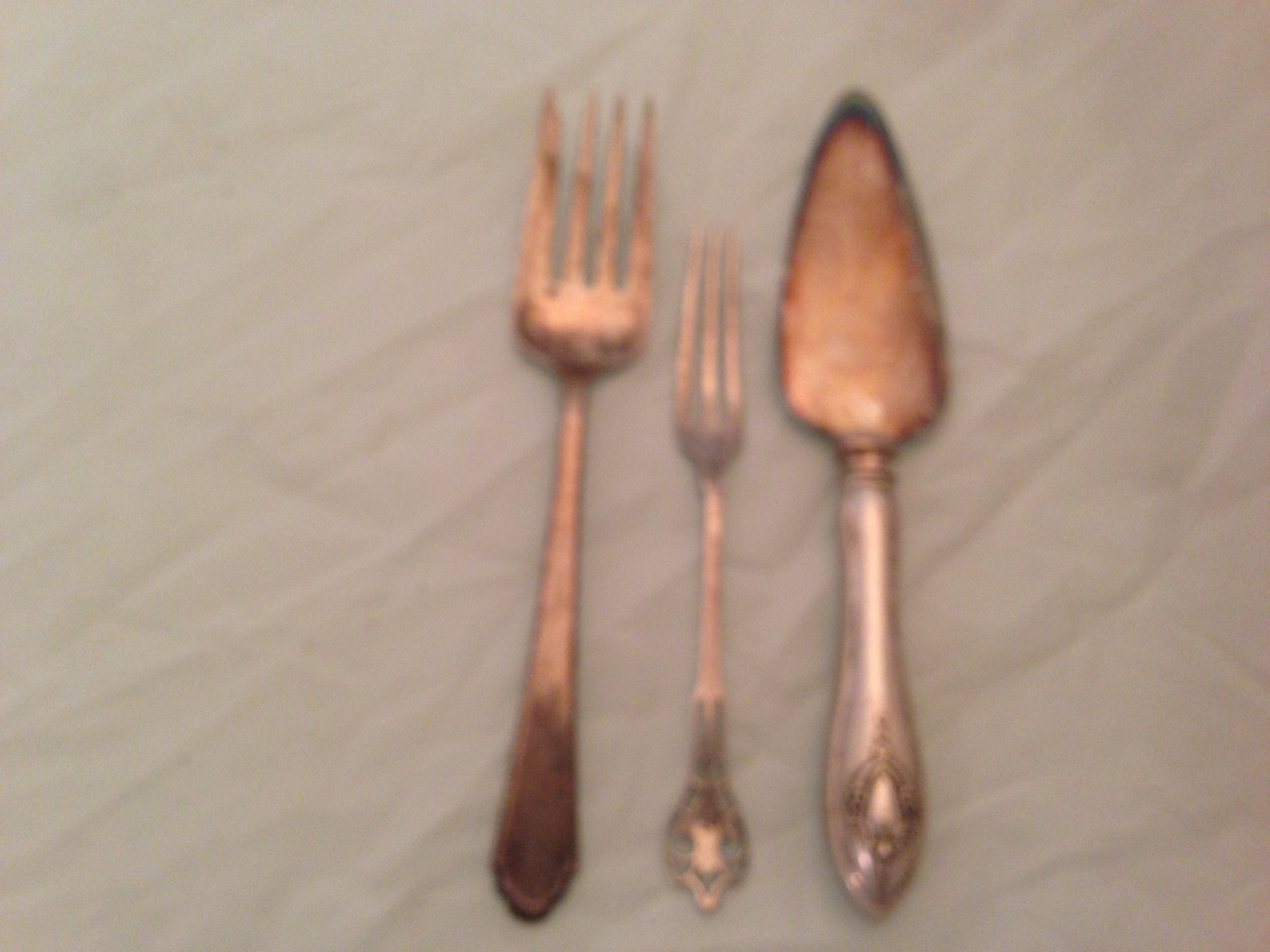 lot 34 image: Sterling Silver Forks & Server