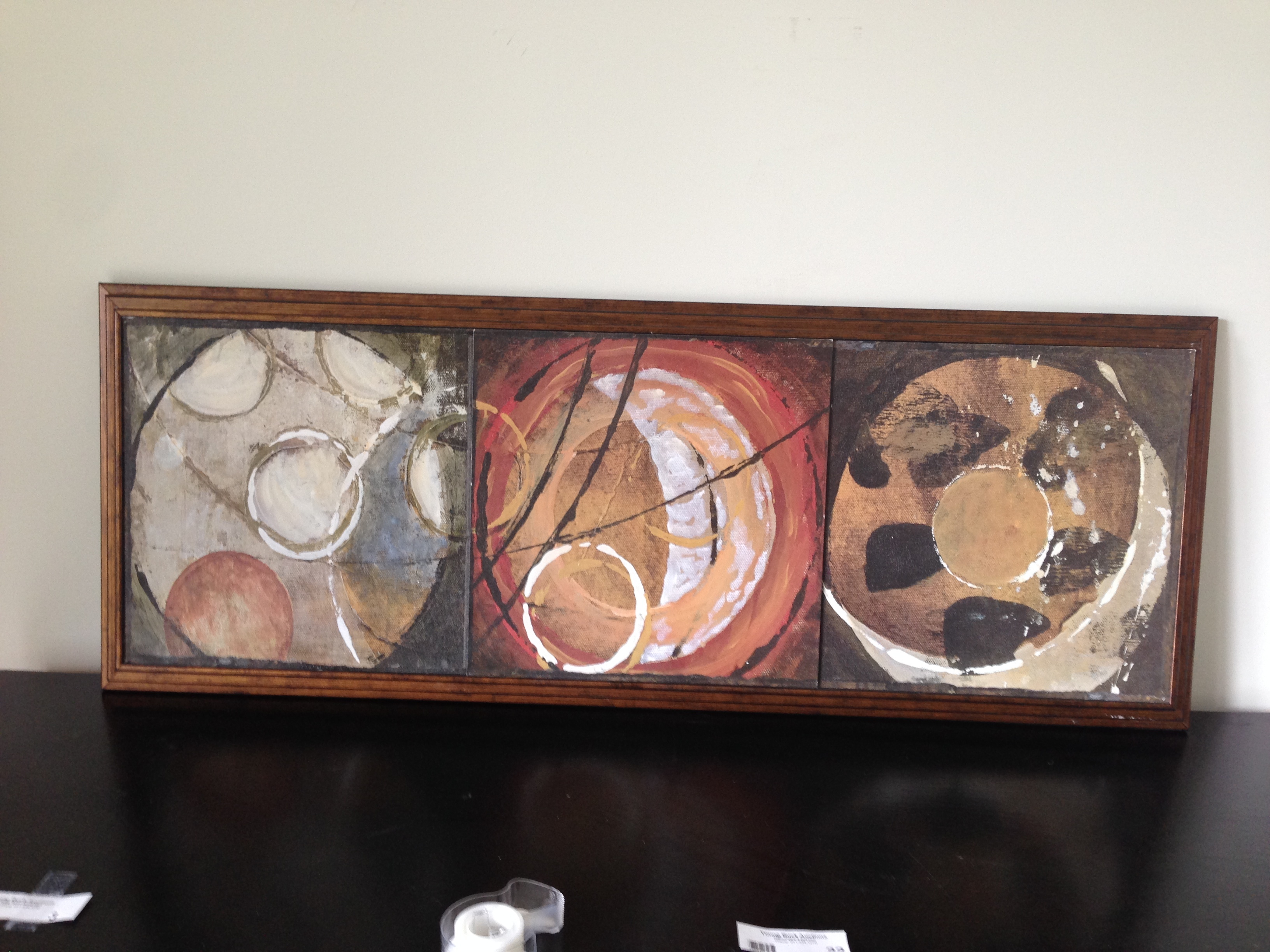 lot 22 image: Framed Abstract Picture Artwork