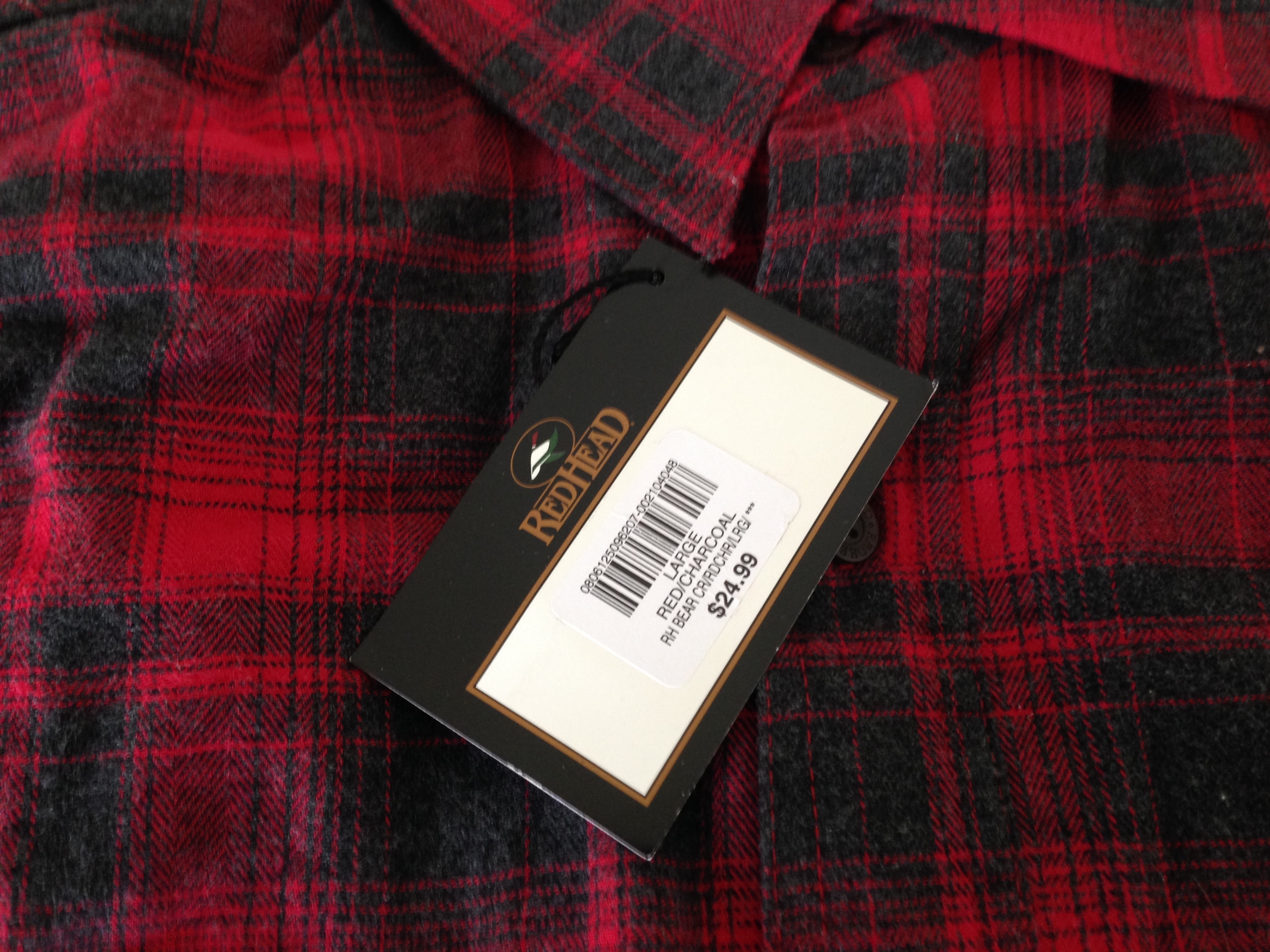 lot 46 image: 2 NWT Flannel Mens Shirts Sz L