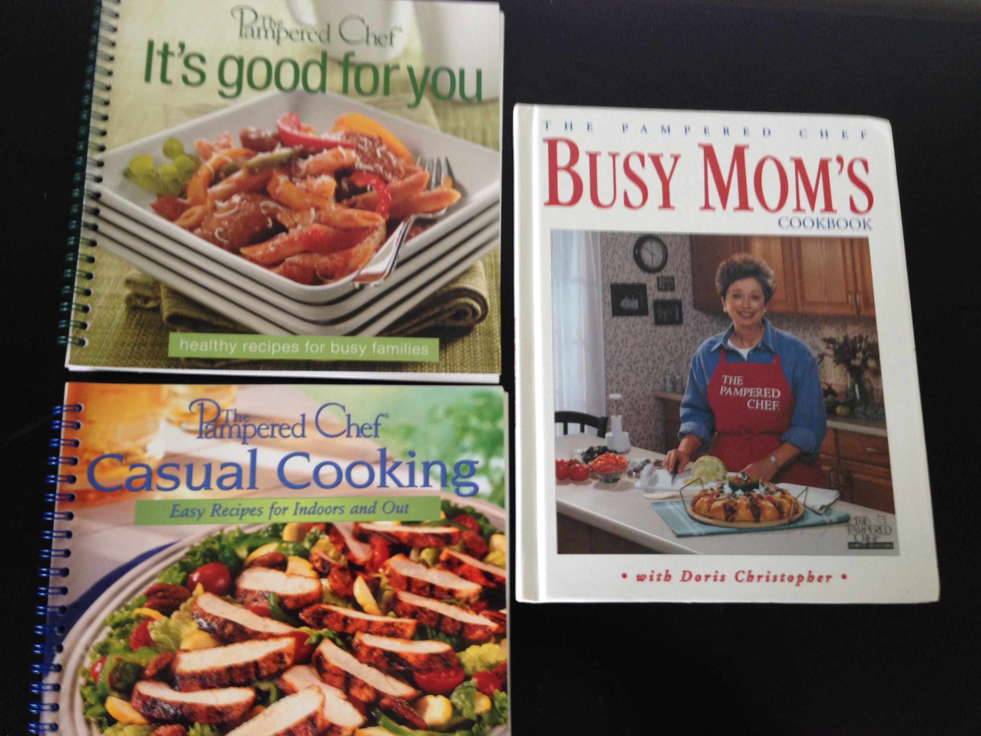 lot 77 image: 3 Pampered Chef Cookbooks
