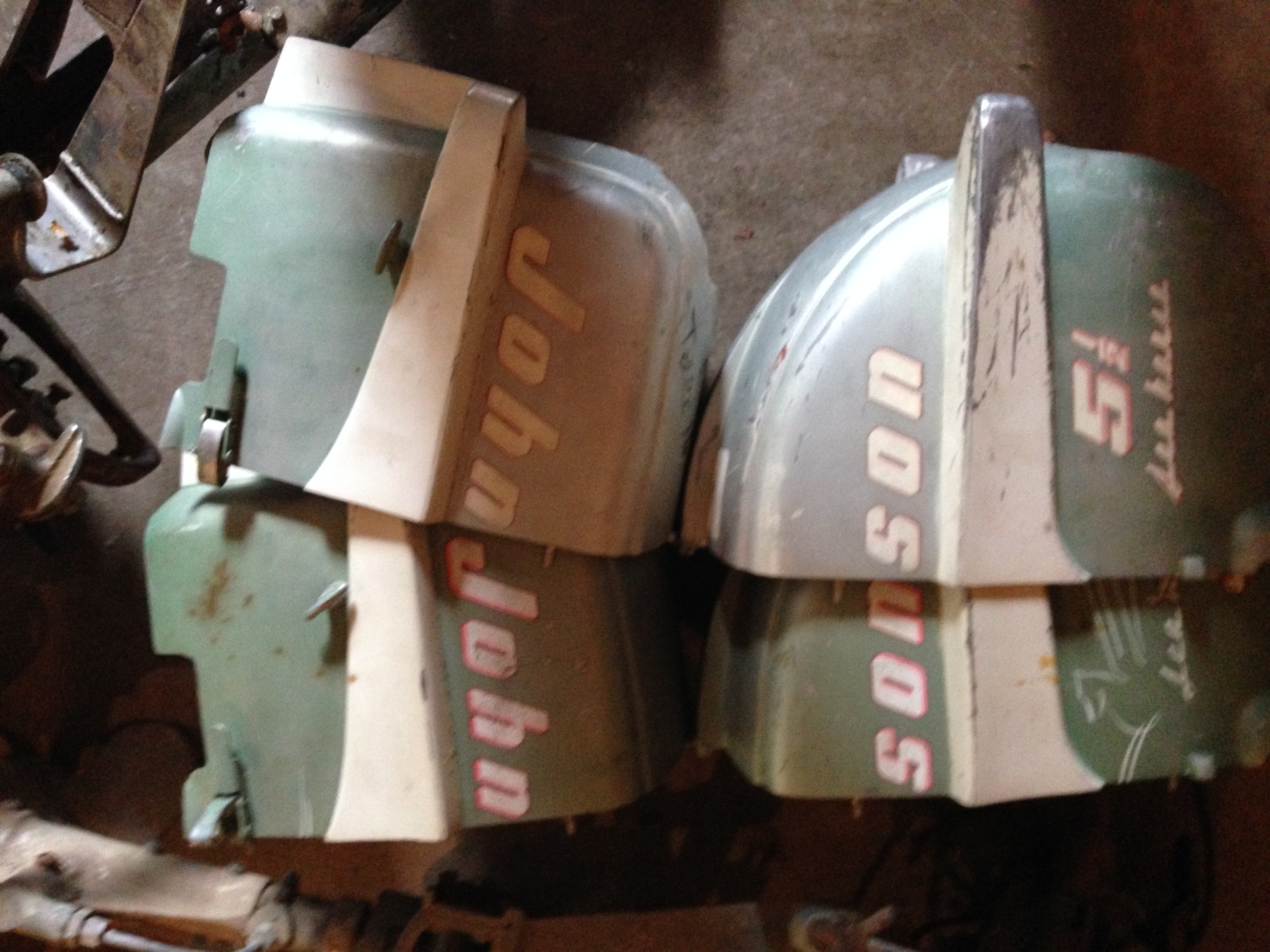 lot 106 image: Large Lot of Vintage Boat Motors and Parts