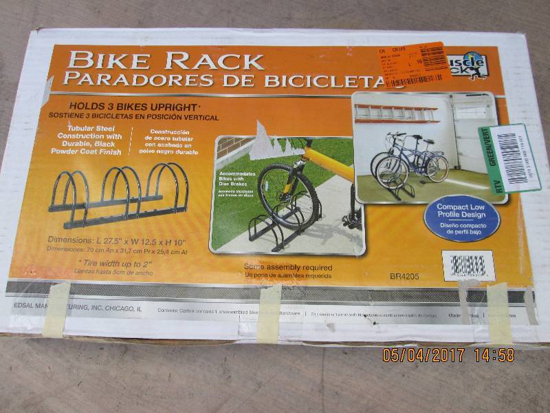 lot 42 image: Bike Rack. Hold 3 bikes upright.Ope...