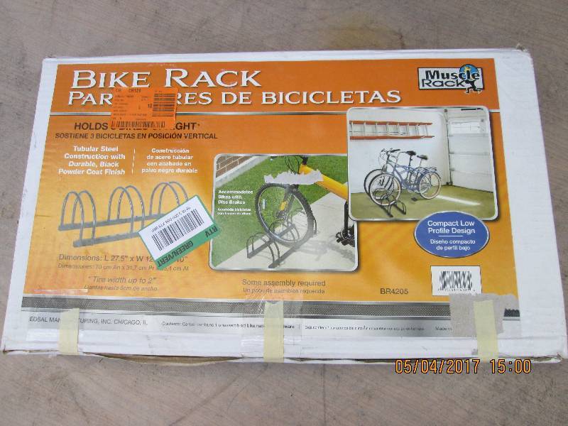 lot 43 image: Bike Rack. Hold 3 bikes upright.Ope...