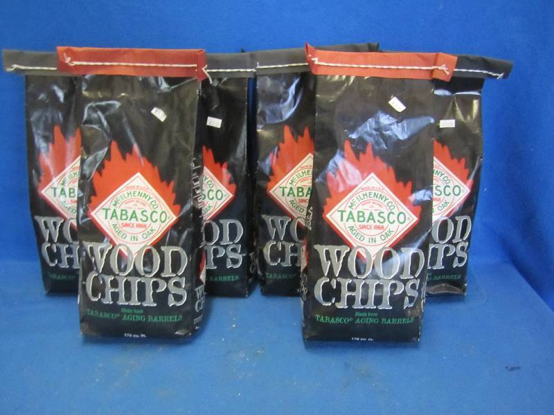 lot 70 image: Lot of 6 bags of Tabasco wood chips...