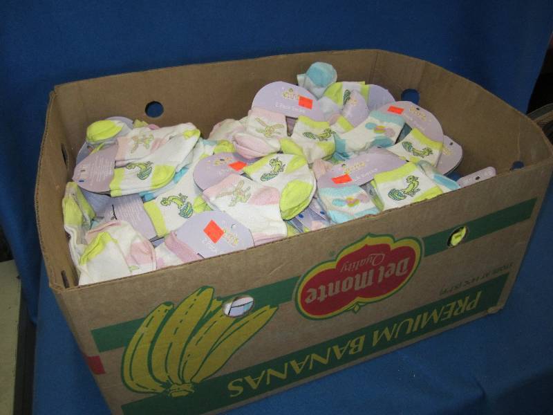 lot 77 image: Large box full of packs of 2 18-24 ...