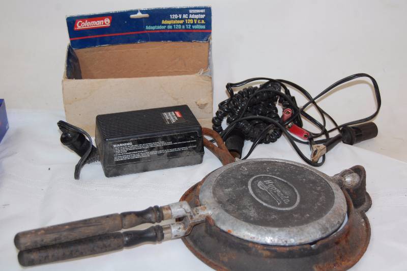 lot 51 image: Waffle Iron and Power Converter