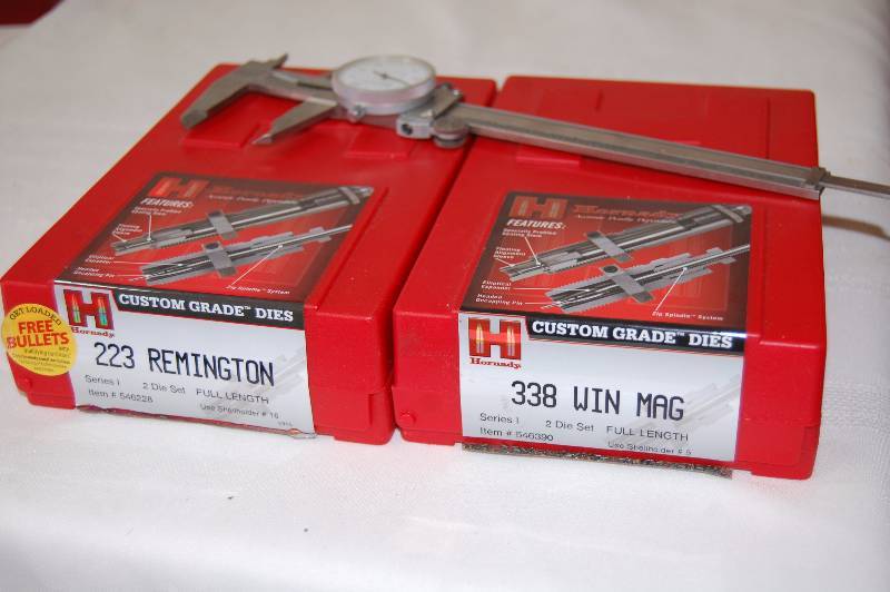 lot 67 image: Reloading Grade Dies  and Caliper