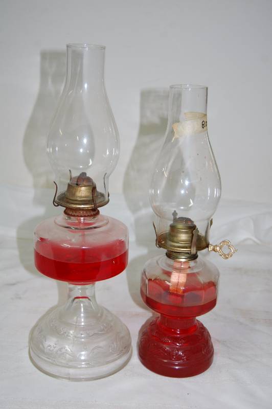 lot 244 image: 2 Oil Lanterns
