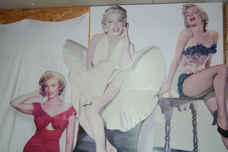 lot 251 image: Marilyn Monroe Cut outs and Steel Silhouettes