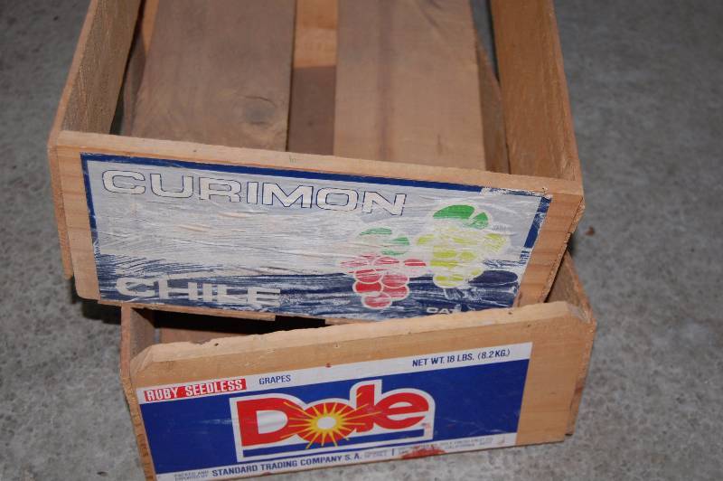 lot 301 image: Wooden Fruit Crates