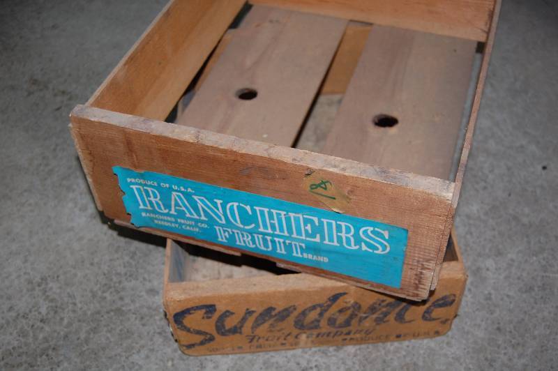 lot 302 image: Wooden Fruit Crates
