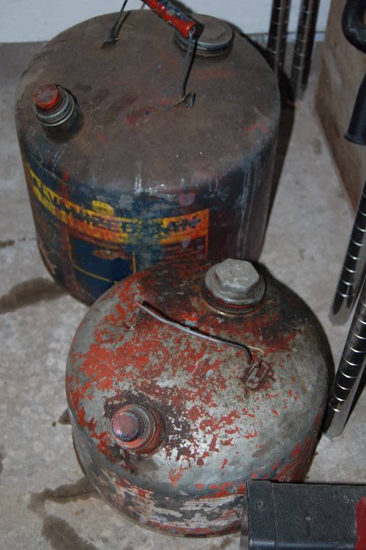 lot 309 image: Two Metal Gas Cans