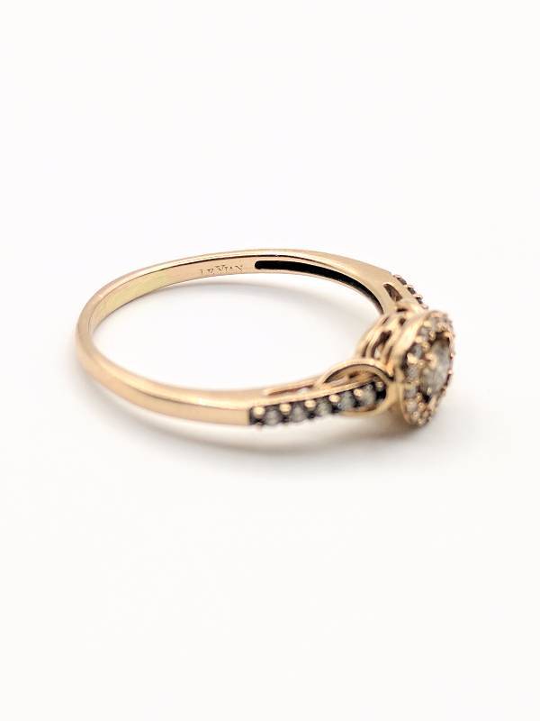.35 CT LeVian Rose Gold 14kt Champagne diamonds Size 9.25