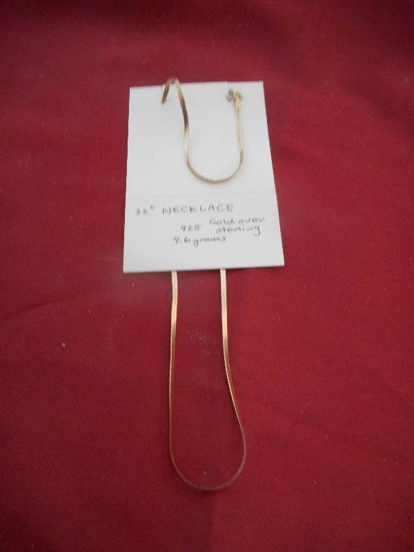 GOLD OVER STERLING NECKLACE