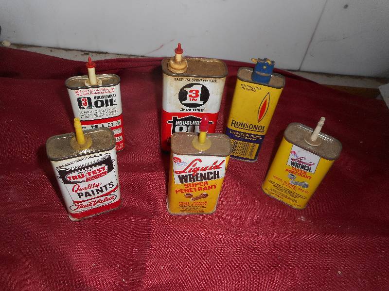 VINTAGE OIL CANS