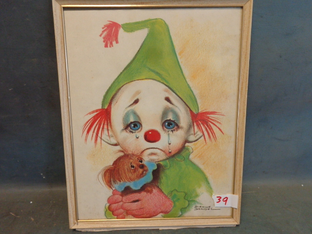 Child Clown Print