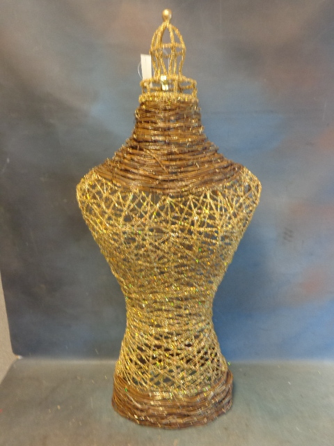 Gold Decorative Dress Form