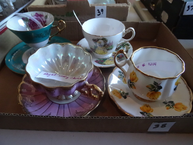 lot 38 image: Royal sealy China cup and saucer. C...