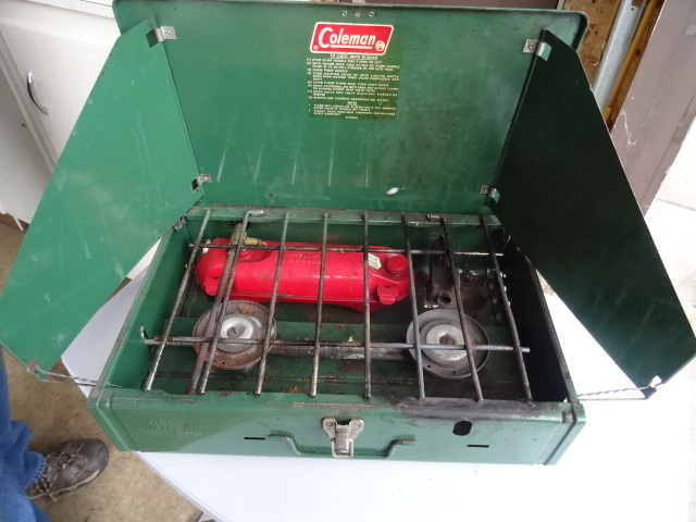 lot 133 image: Coleman white gas camp stove...