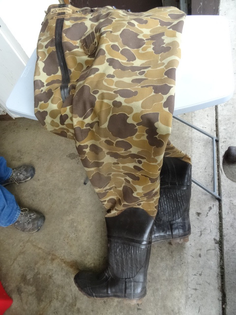 lot 158 image: Hodgman chest waders. Size 13...