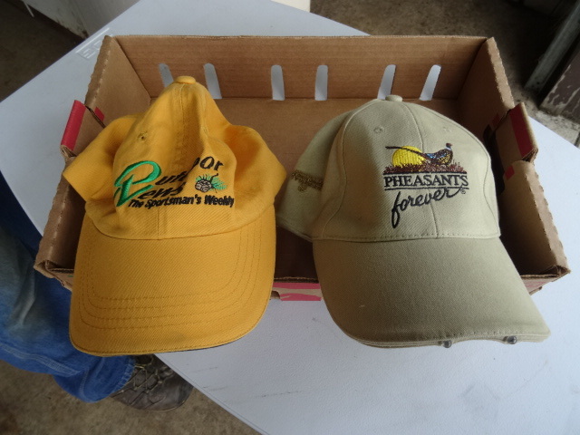 lot 159 image: 2 Baseball hats. Pheasants forever ...